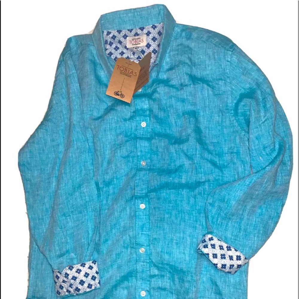 NWT-UK Clothing Brand- Tobias -Cotton Button Up Shirt